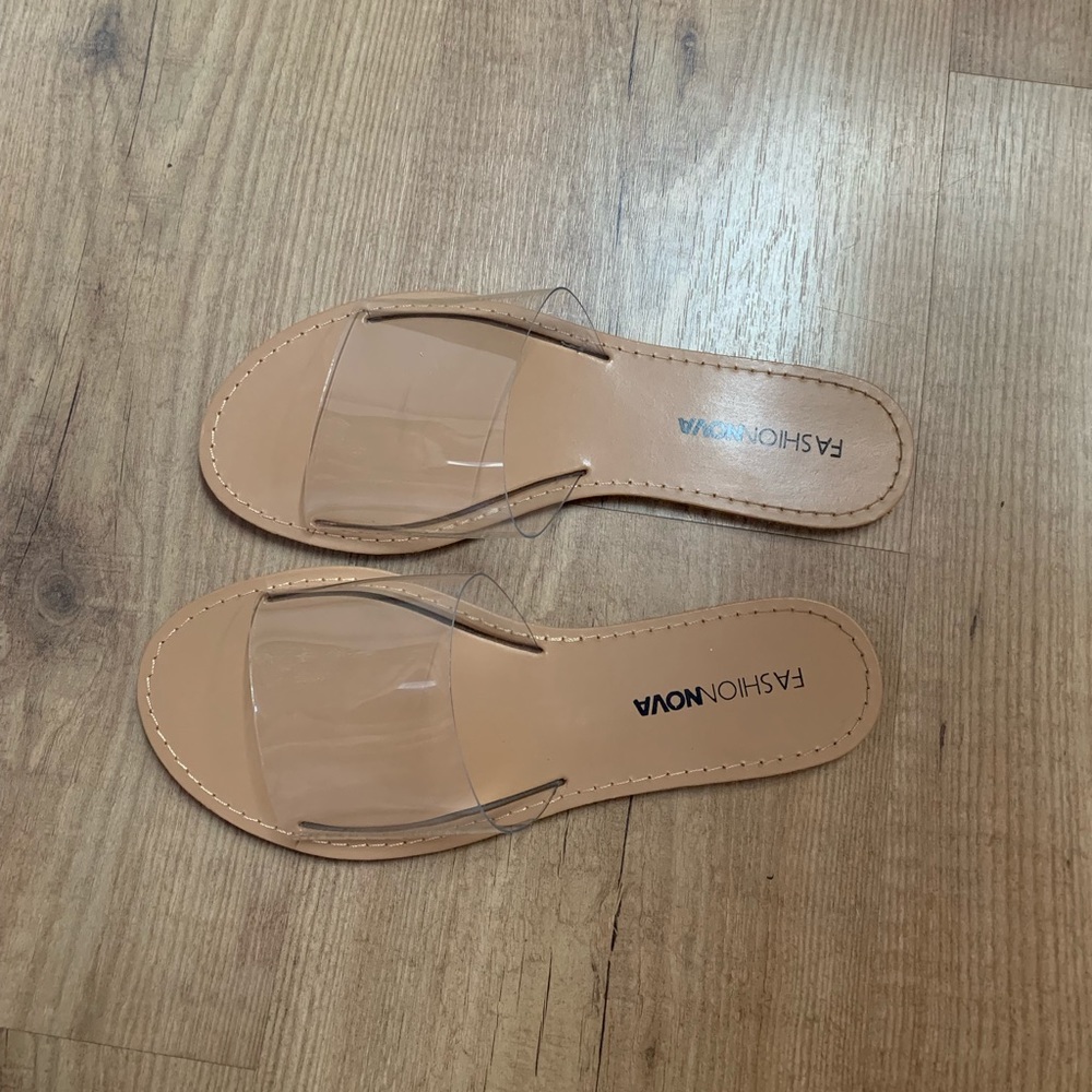 clear sandals